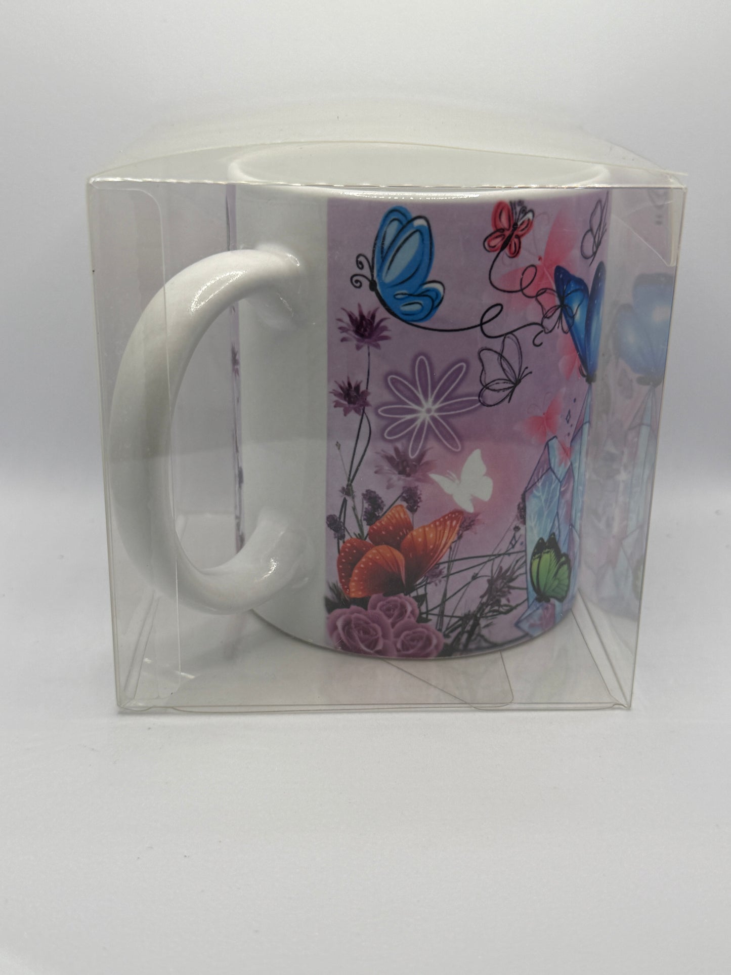 Ceramic Mug - Purple Butterflies