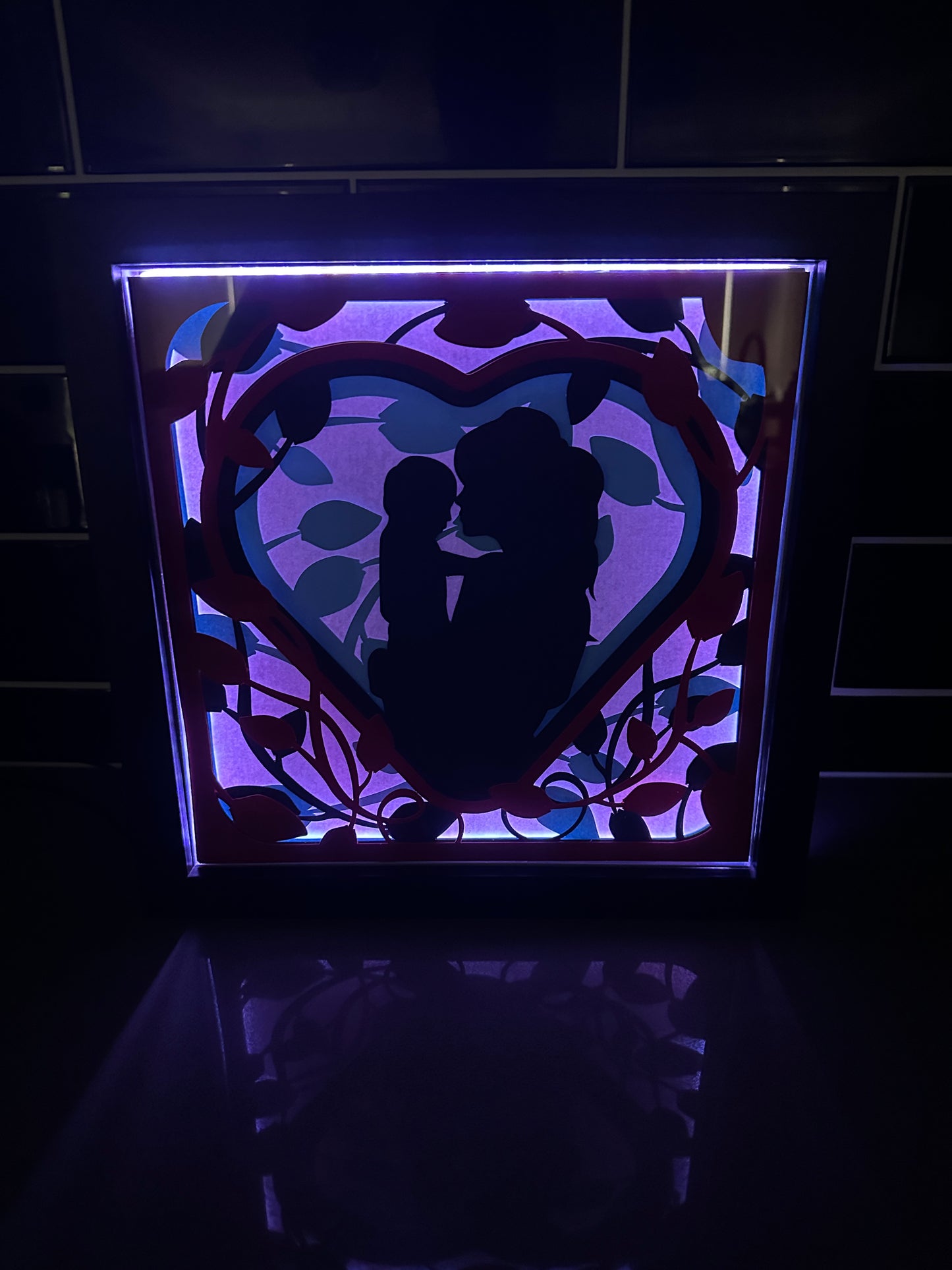 Shadow Box - Mother with Baby