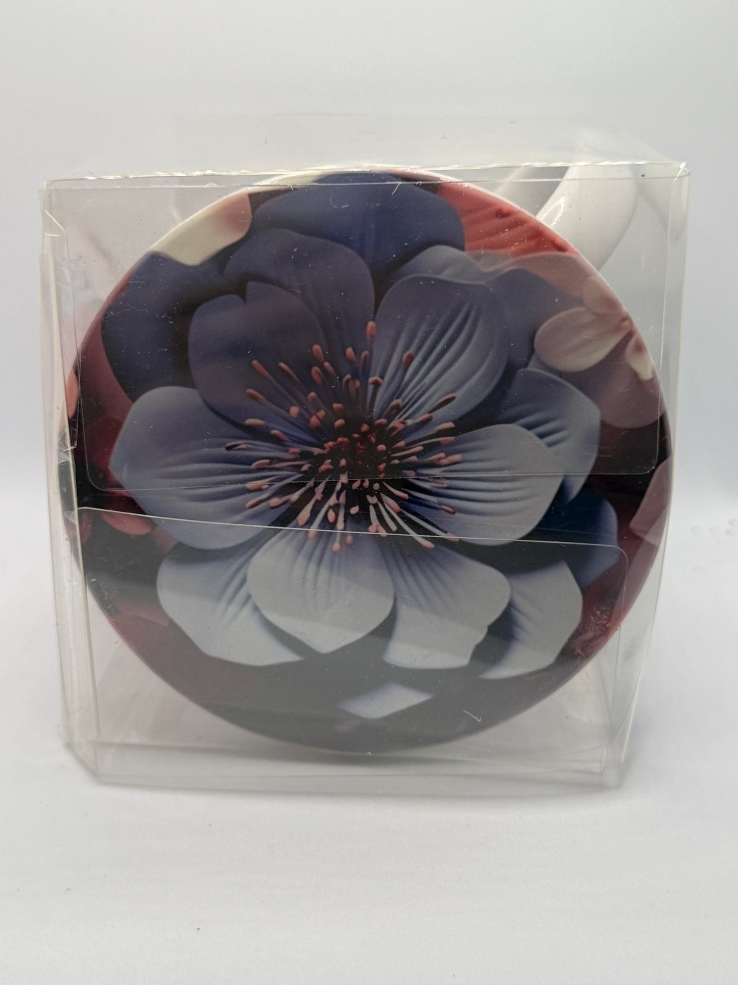 Ceramic Mug and Coaster - Blue Floral