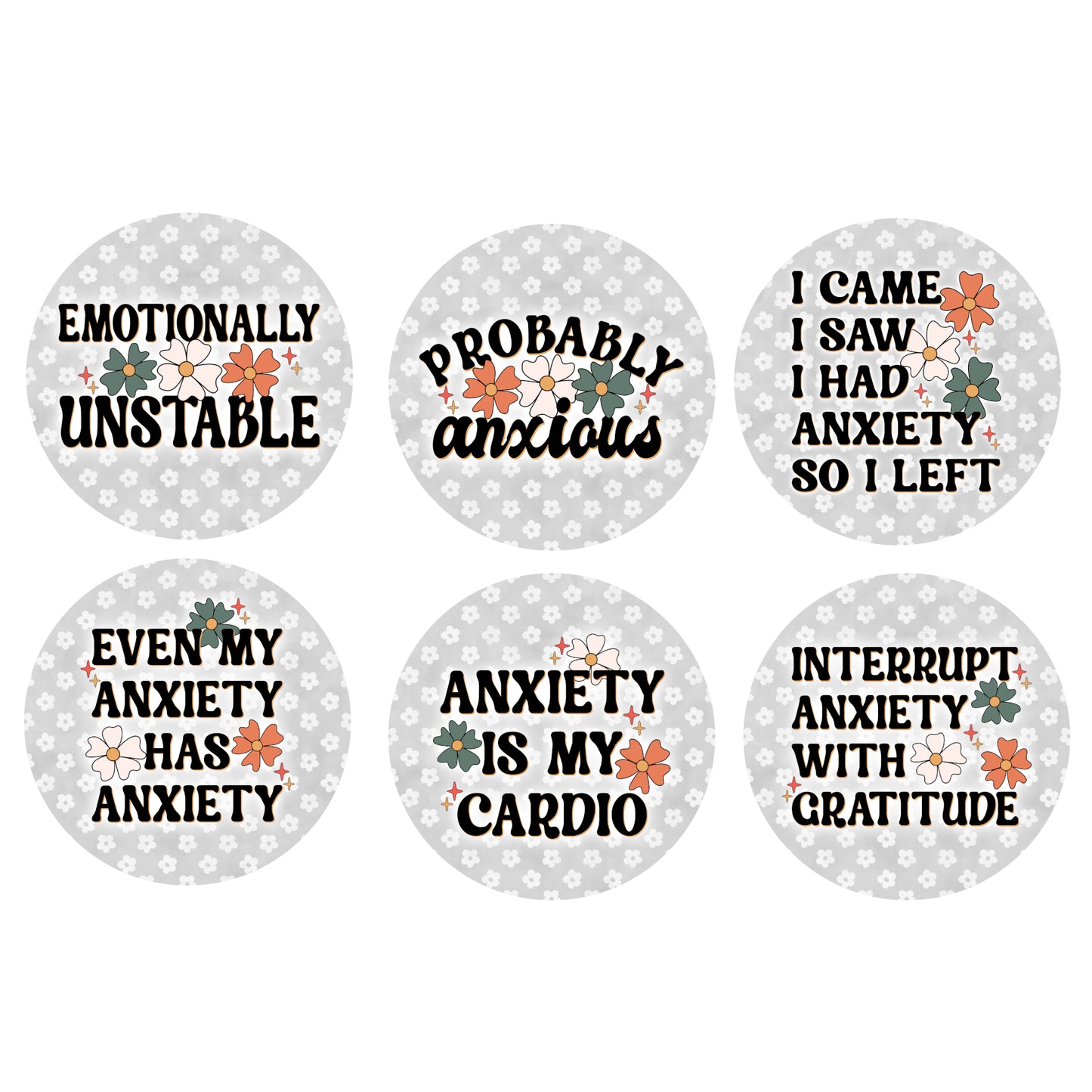 Coaster Set - Anxiety