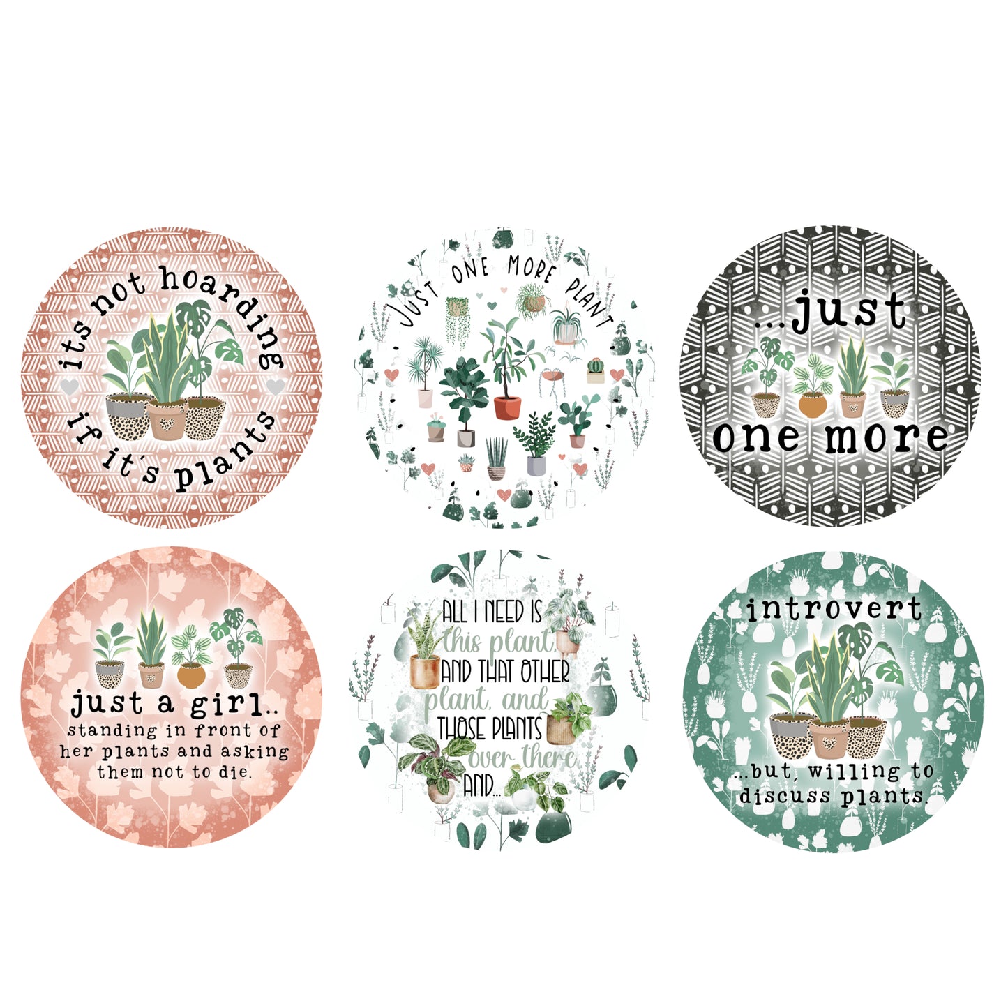 Coaster Set - Plant Lover