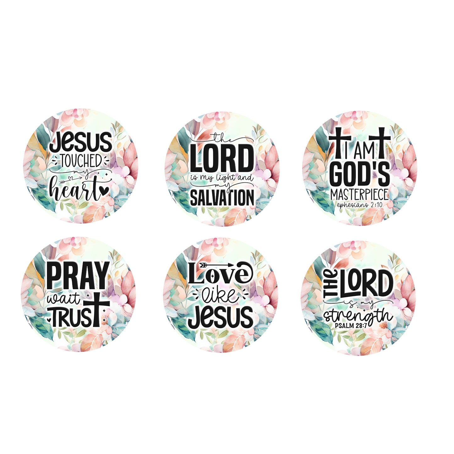 Ceramic Coaster Set - Scripture