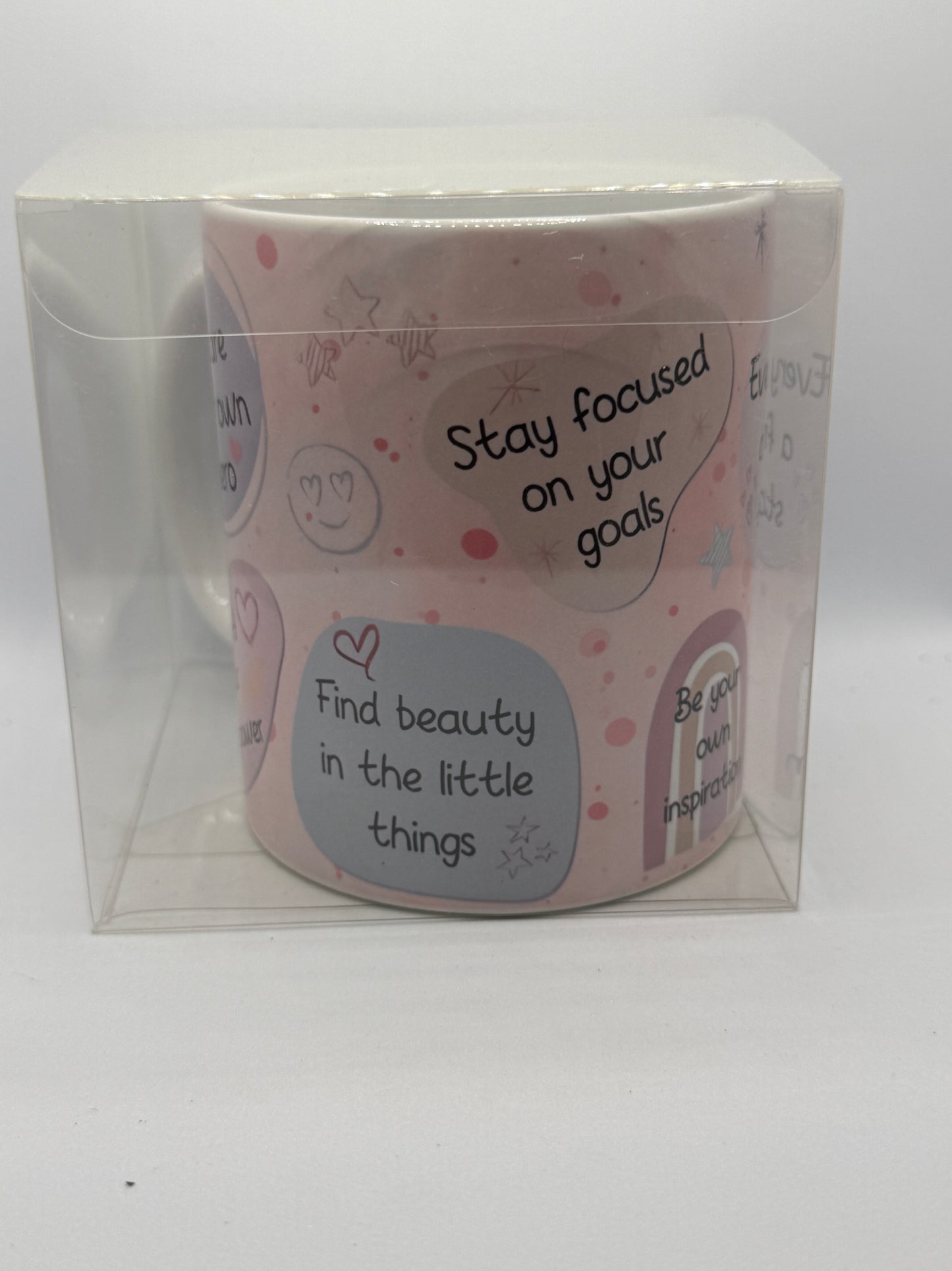 Ceramic Mug - Pink Motivational