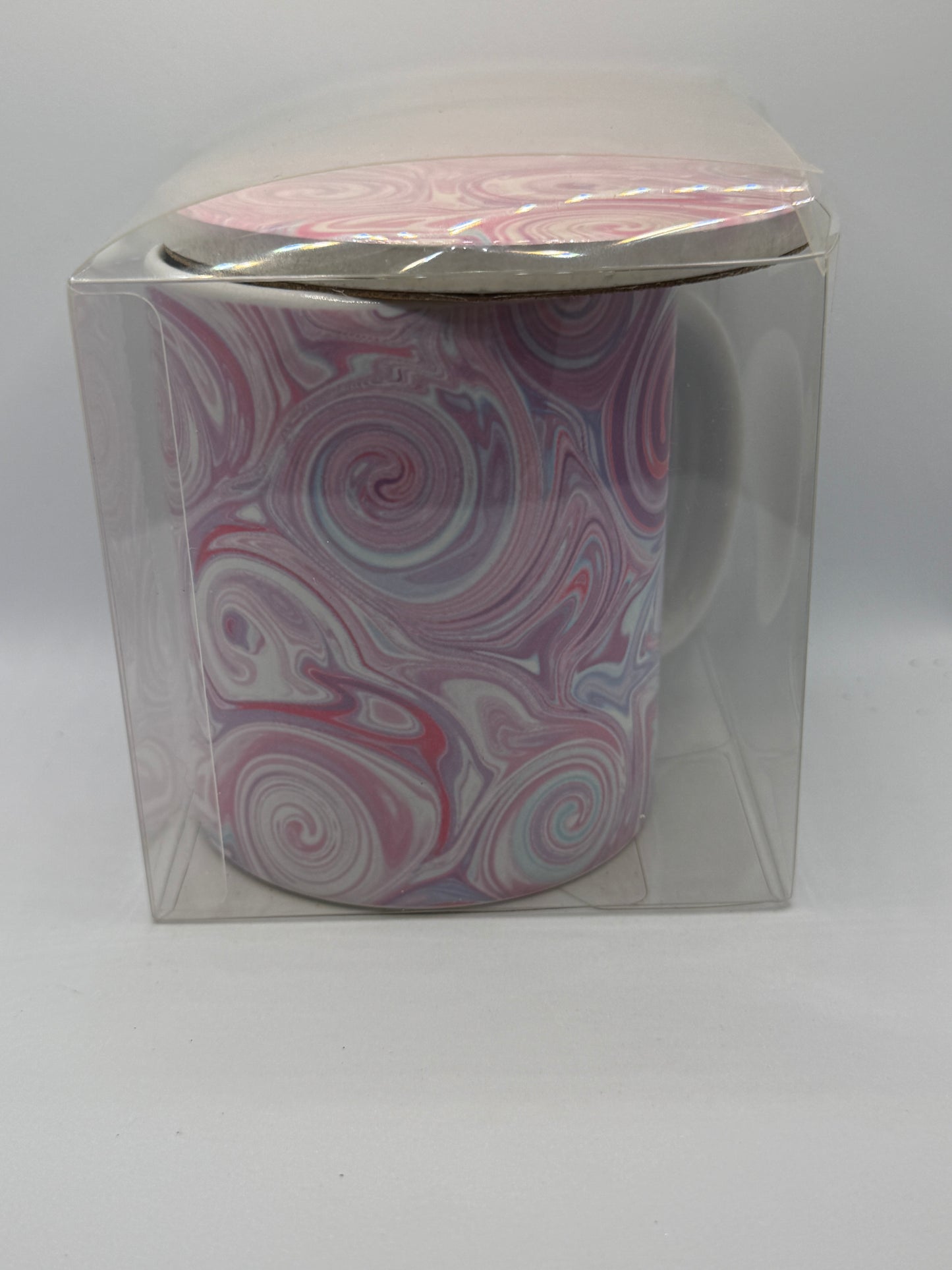 Ceramic Mug and Coaster - Swirls