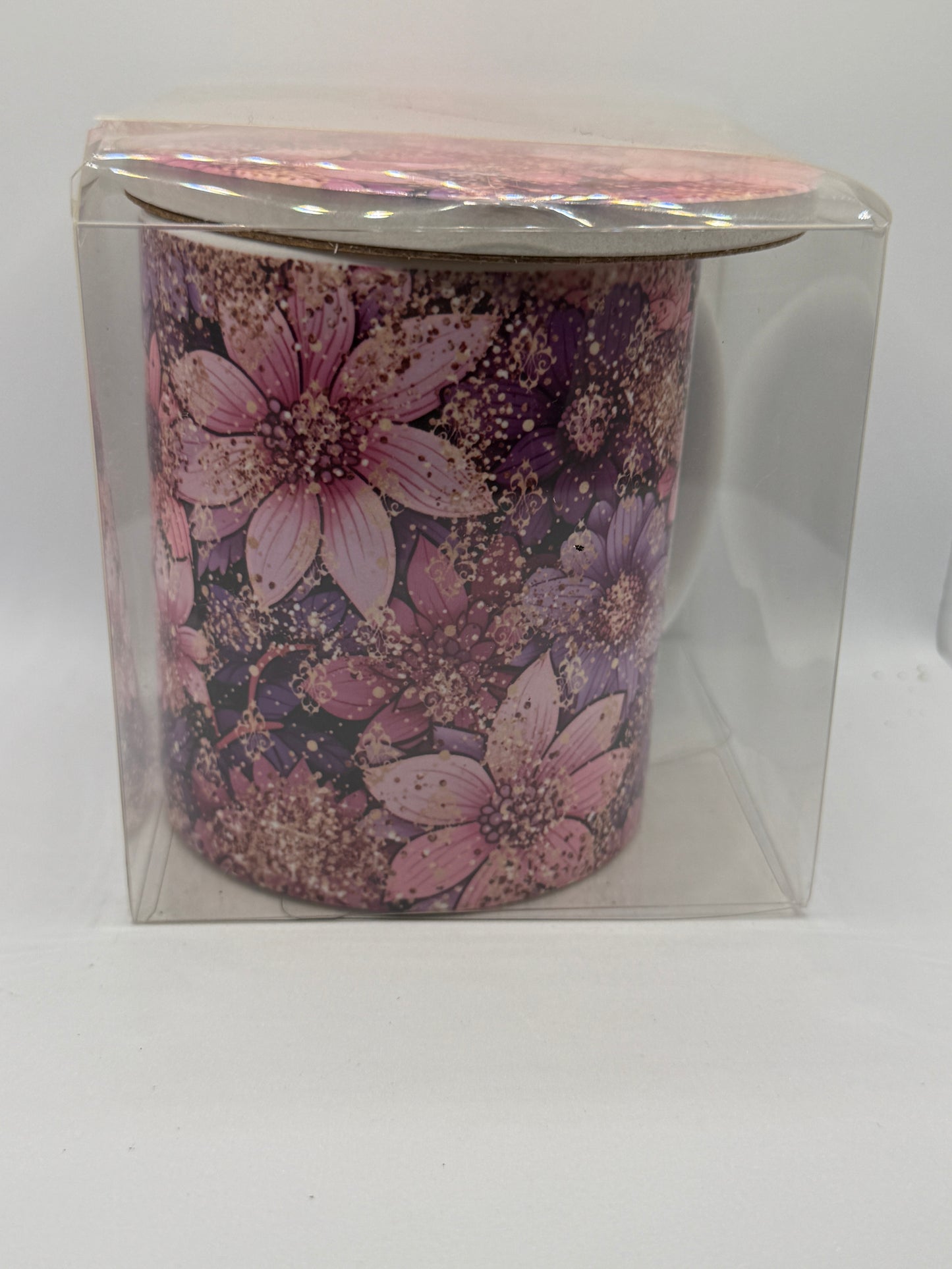Ceramic Mug and Coaster - Floral