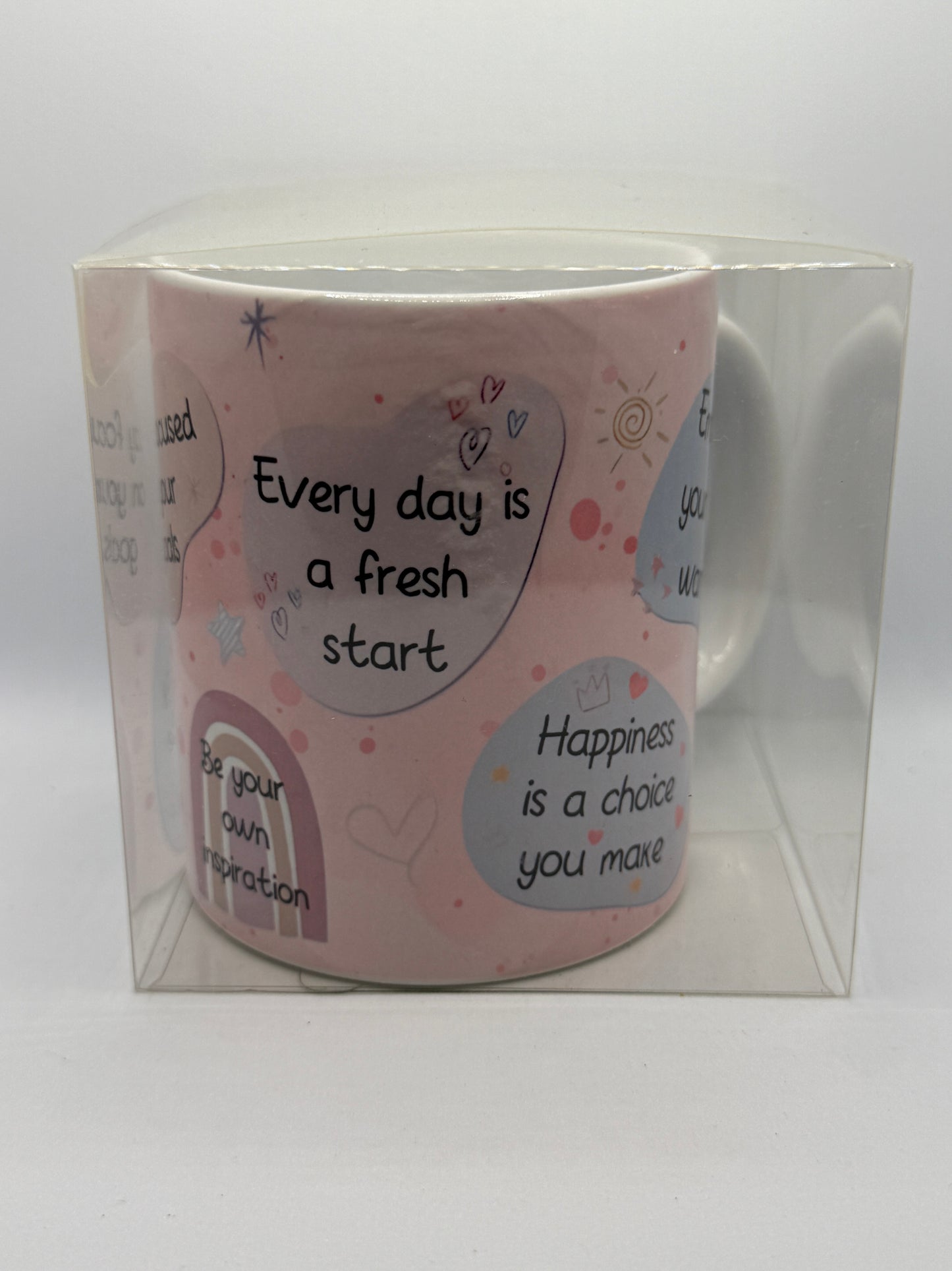 Ceramic Mug - Pink Motivational