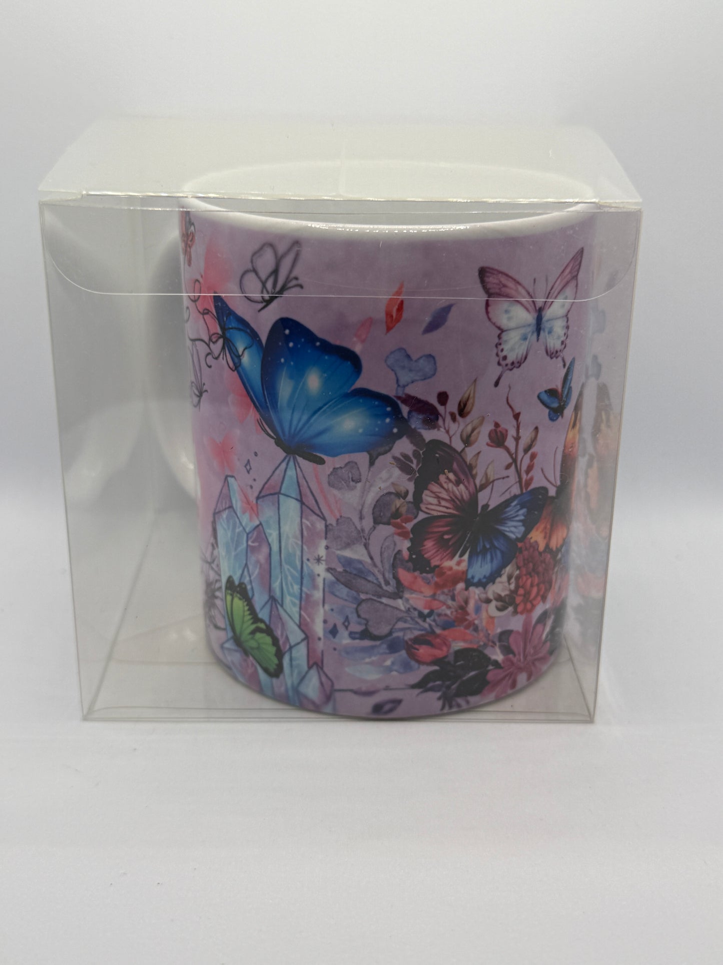 Ceramic Mug - Purple Butterflies