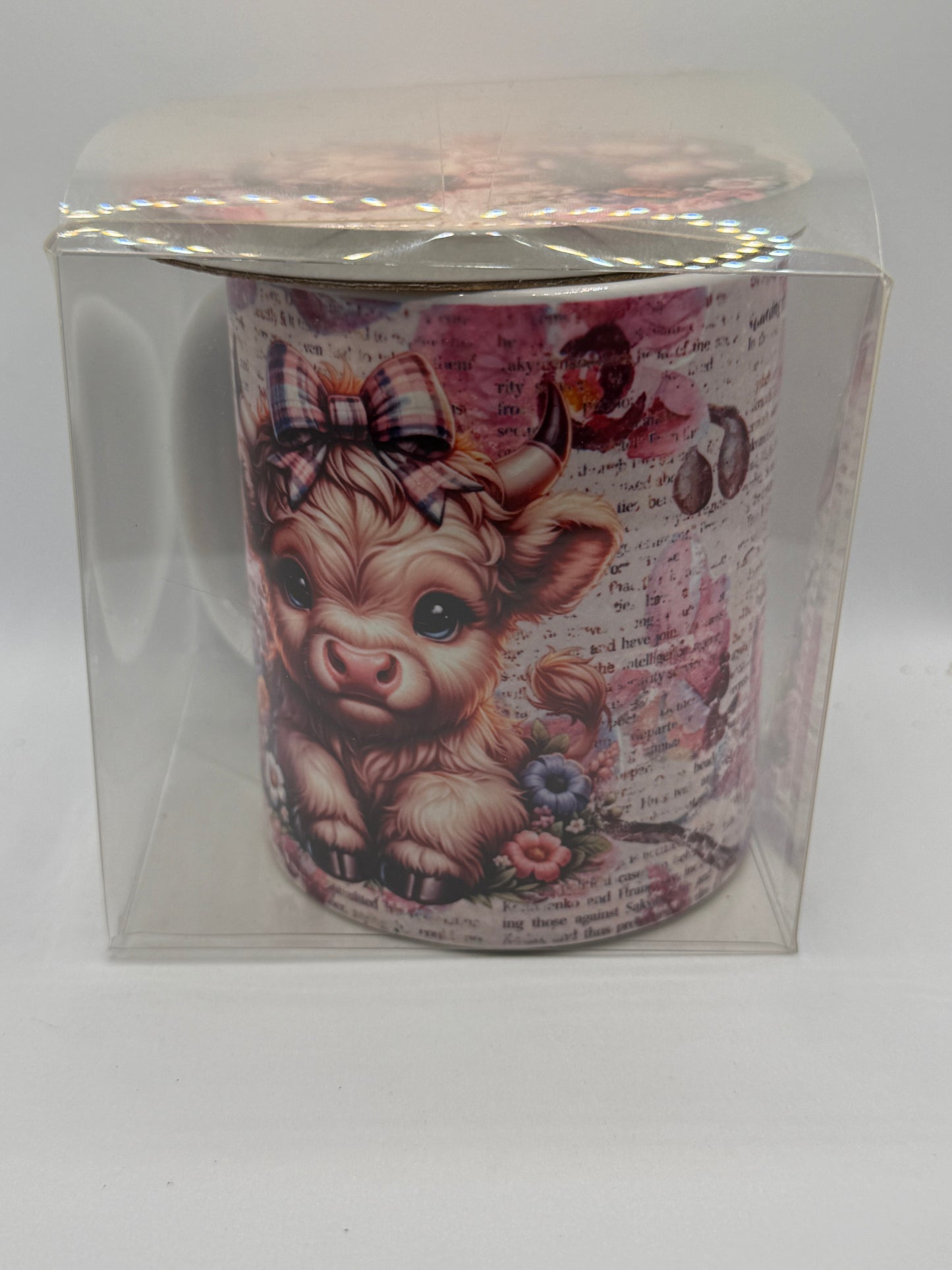 Ceramic Mug and Coaster - Highland Cow