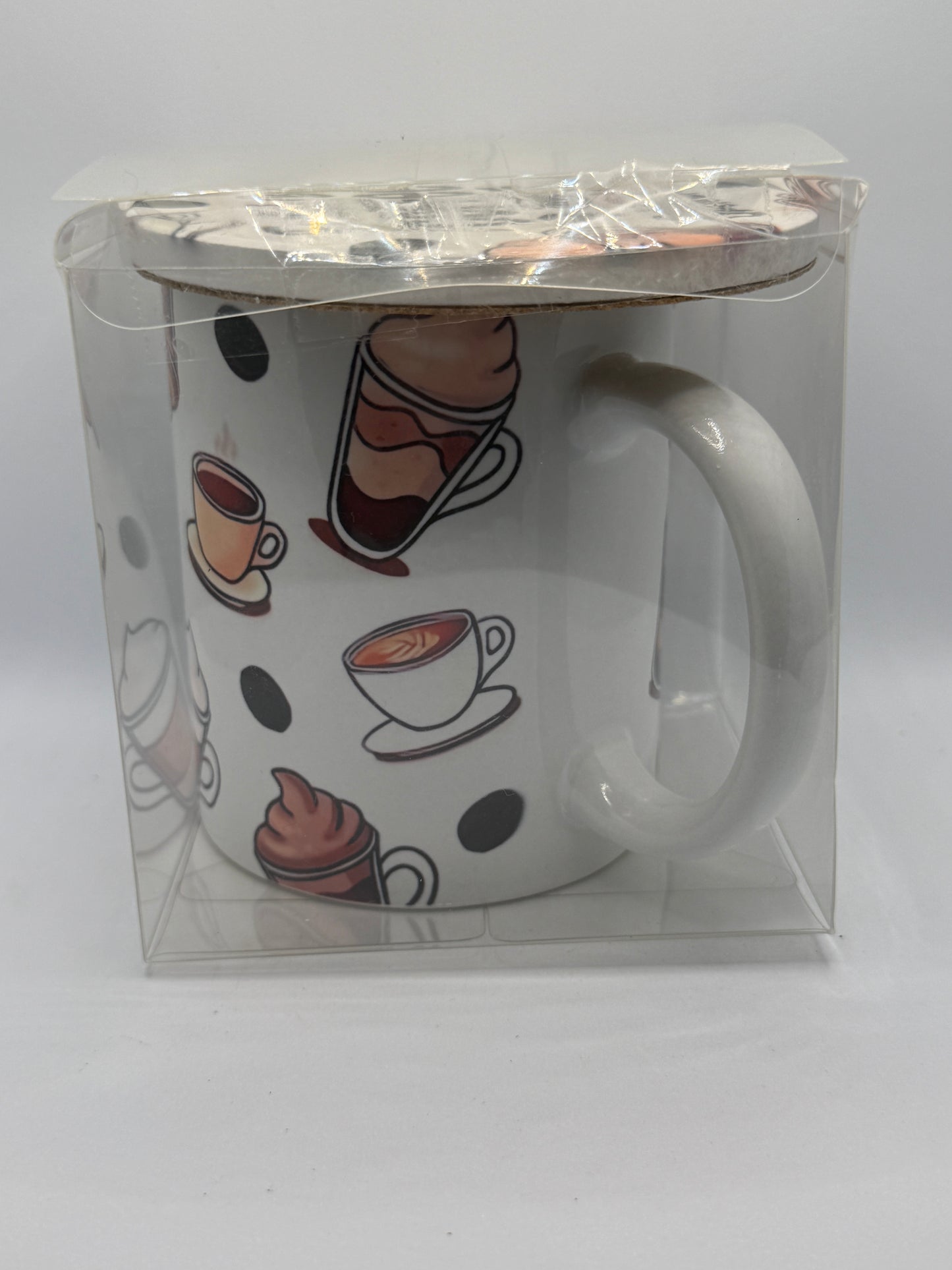 Ceramic Mug and Coaster - Coffee