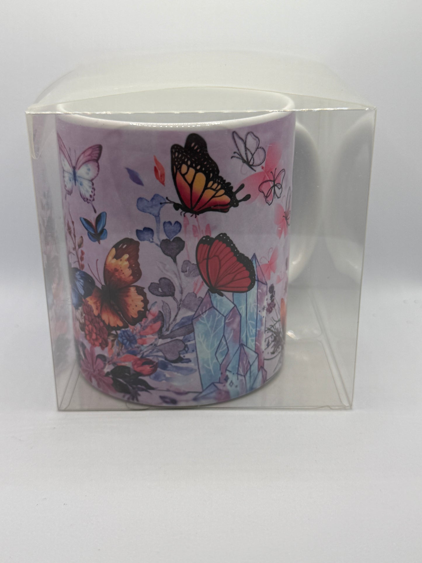 Ceramic Mug - Purple Butterflies