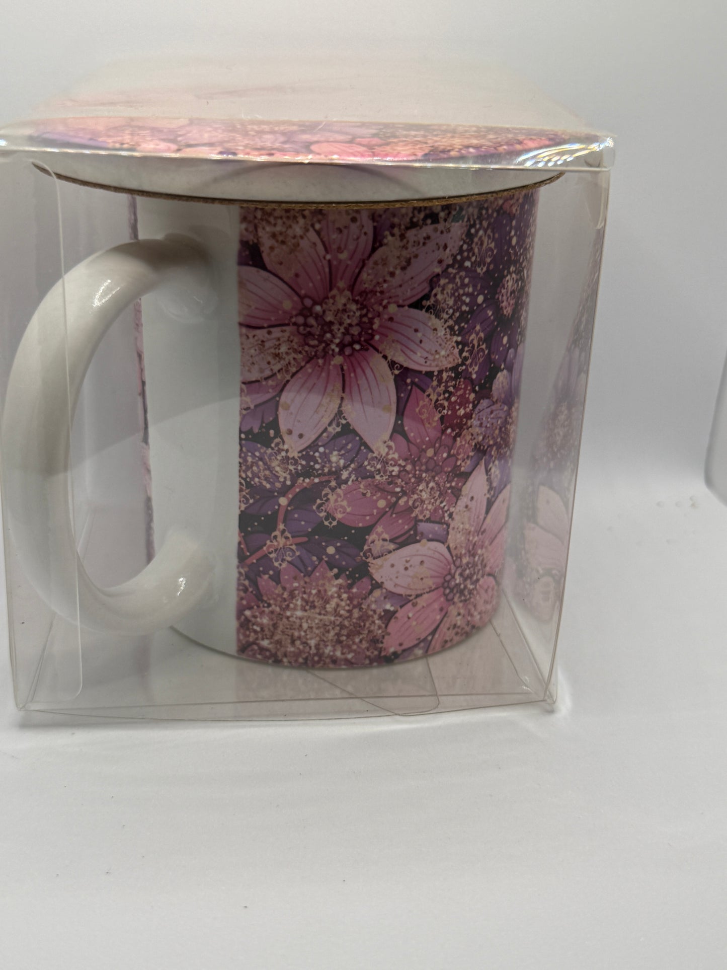 Ceramic Mug and Coaster - Floral