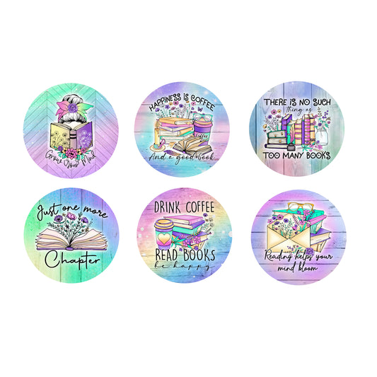 Ceramic Coaster Set - Booklover