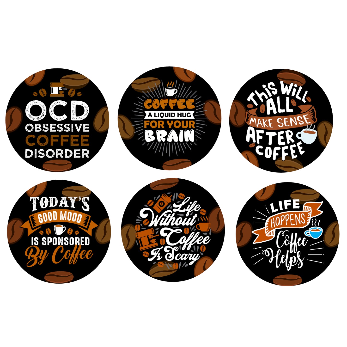 Coaster Set - Coffee