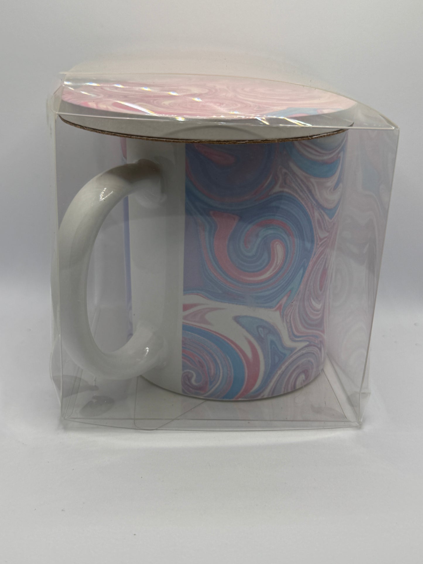 Ceramic Mug and Coaster - Swirls