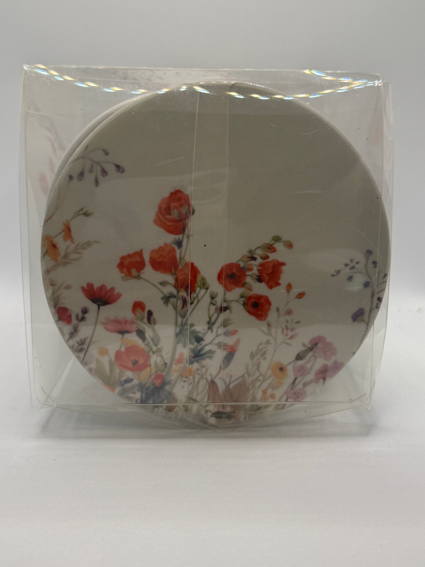 Ceramic Mug and Coaster - Flowers