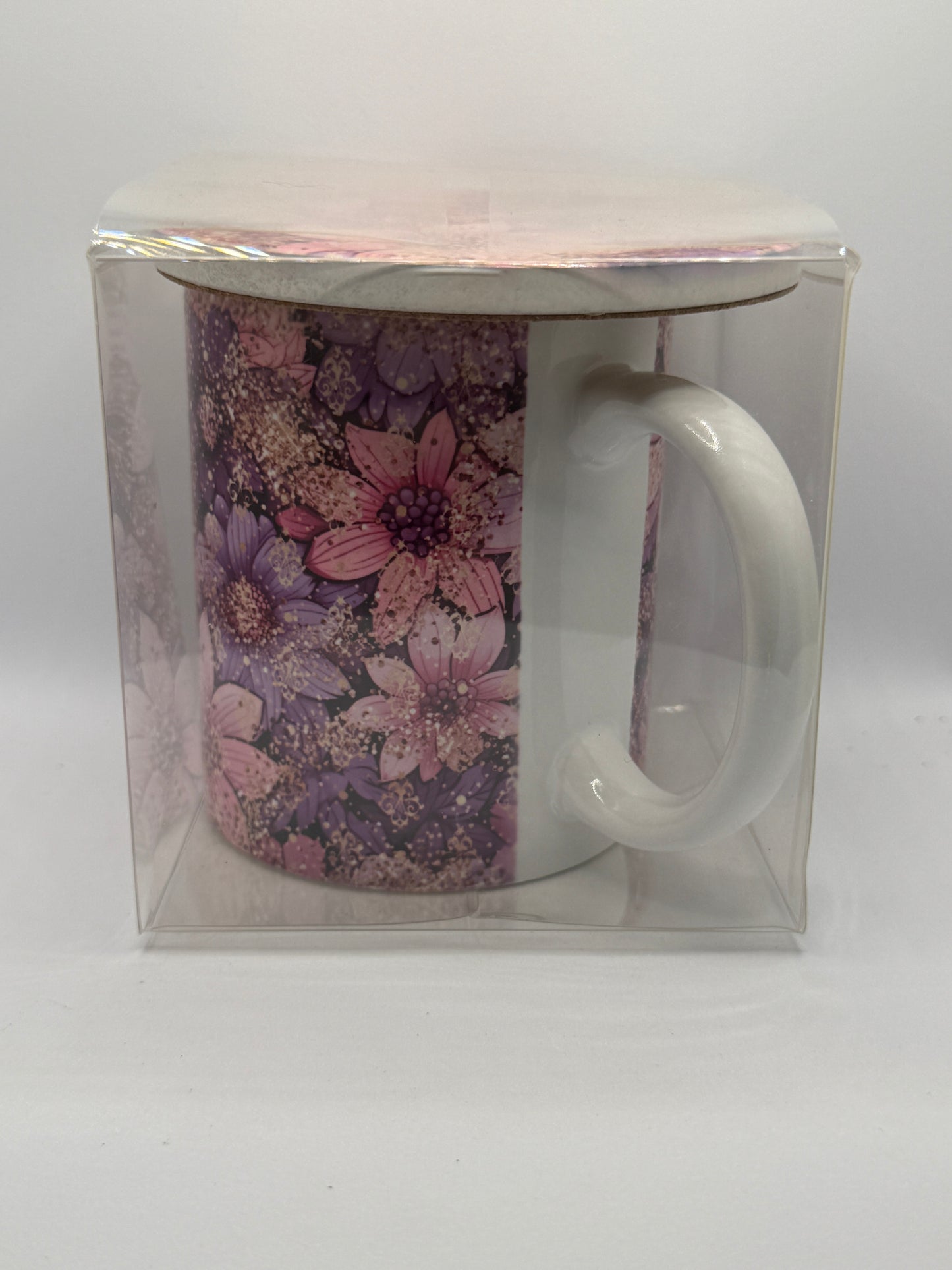 Ceramic Mug and Coaster - Floral
