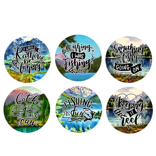 Coaster Set - Fishing