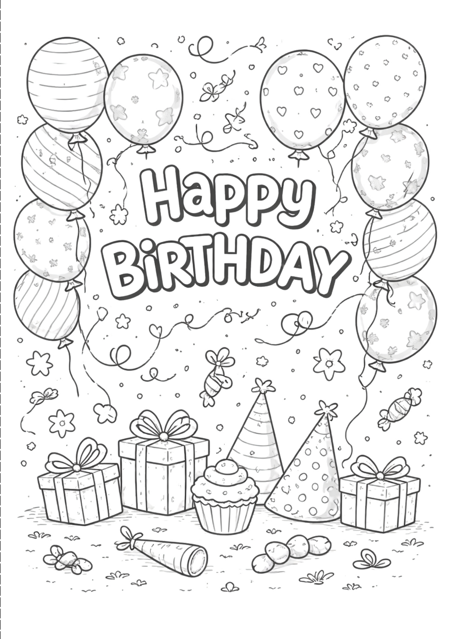 Birthday Colour In Card Pack #6