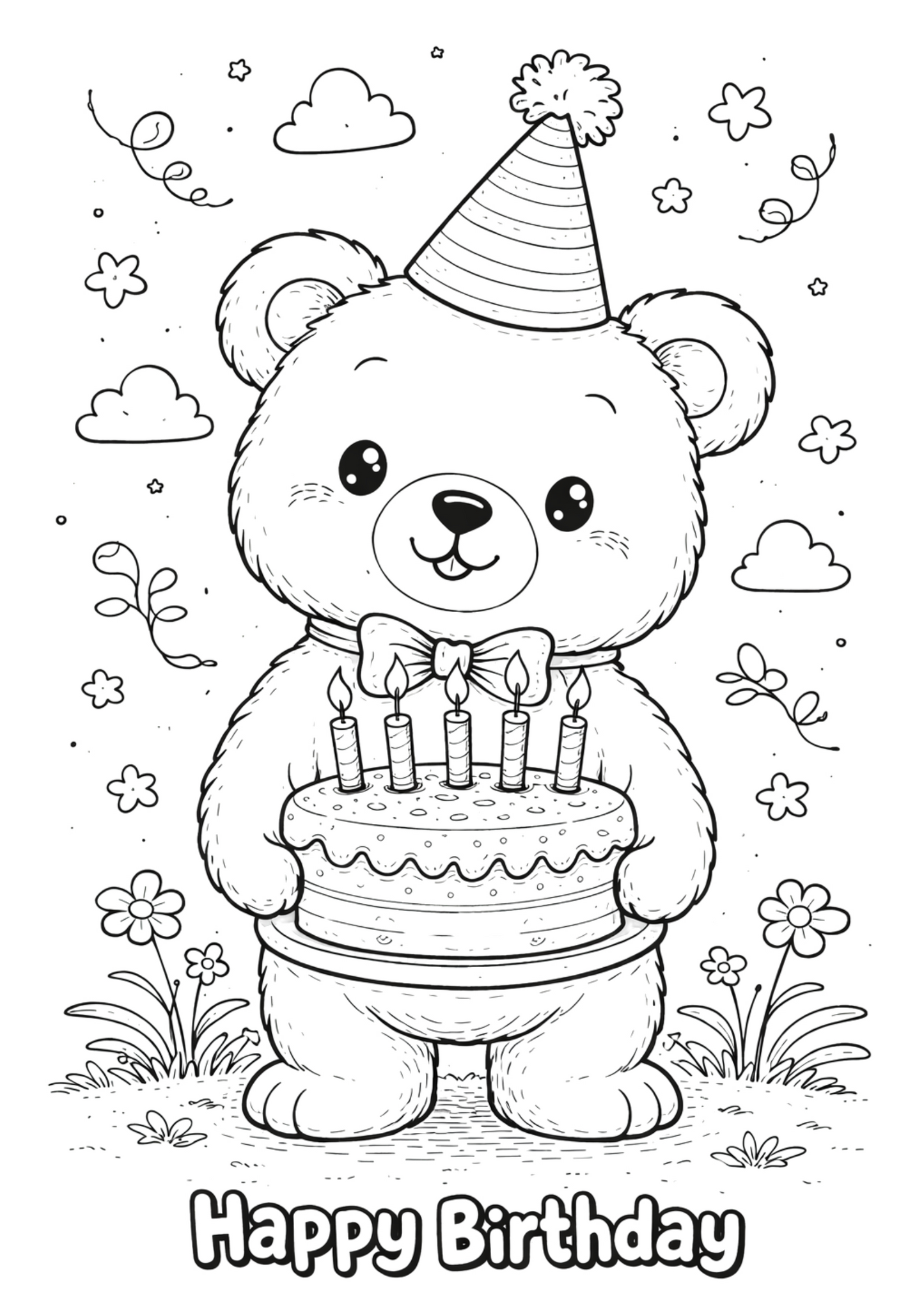 Birthday Colour In Card Pack #6