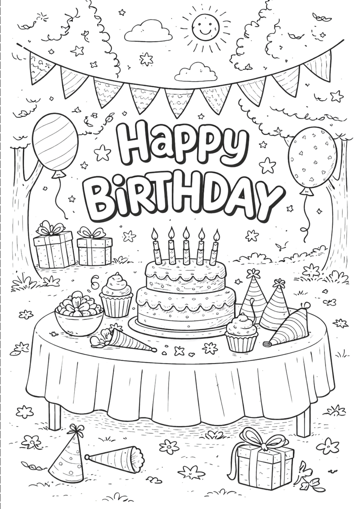 Birthday Colour In Card Pack #2
