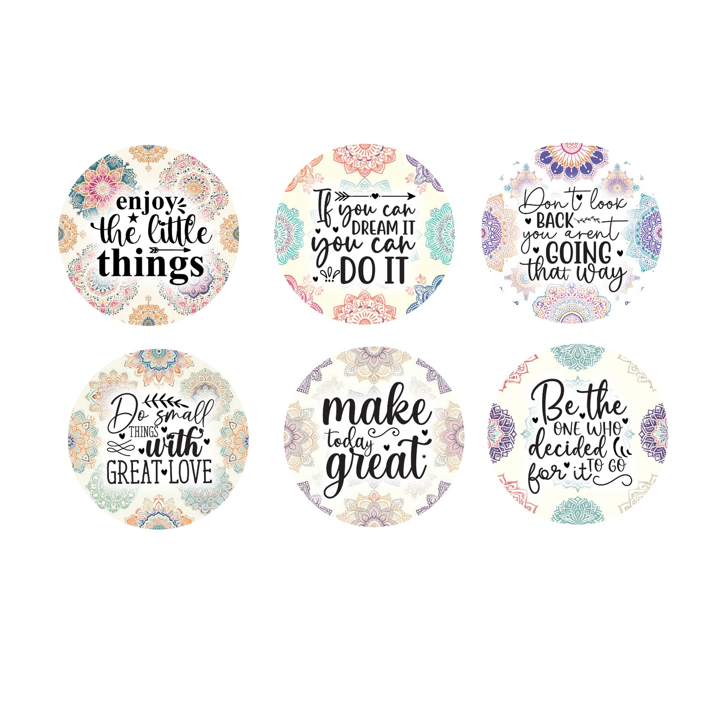 Ceramic Coaster Set - Motivational
