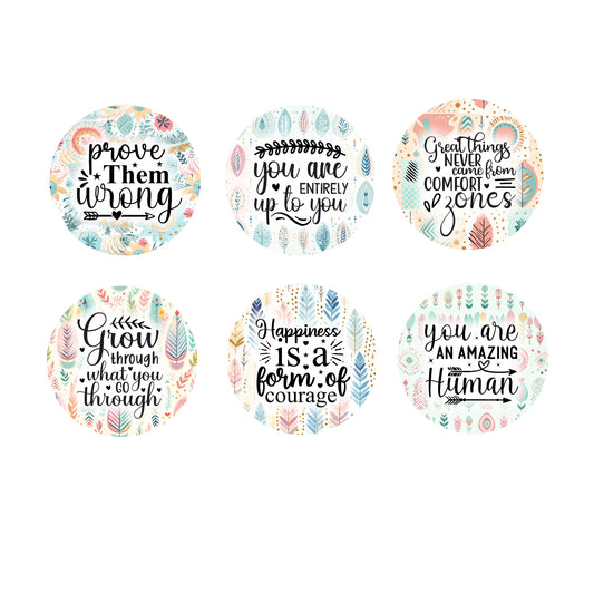 Ceramic Coaster Set - Positive Quotes