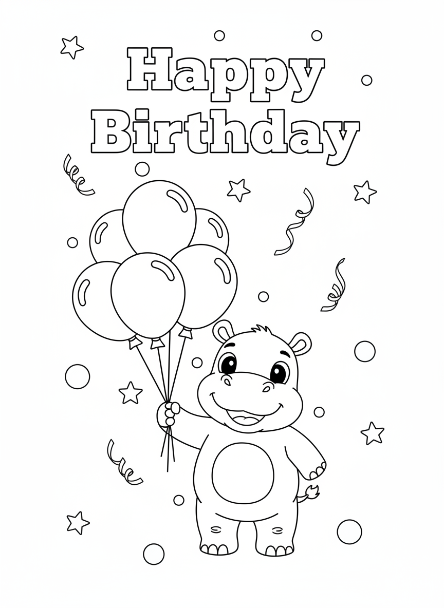 Birthday Colour In Card Pack #2