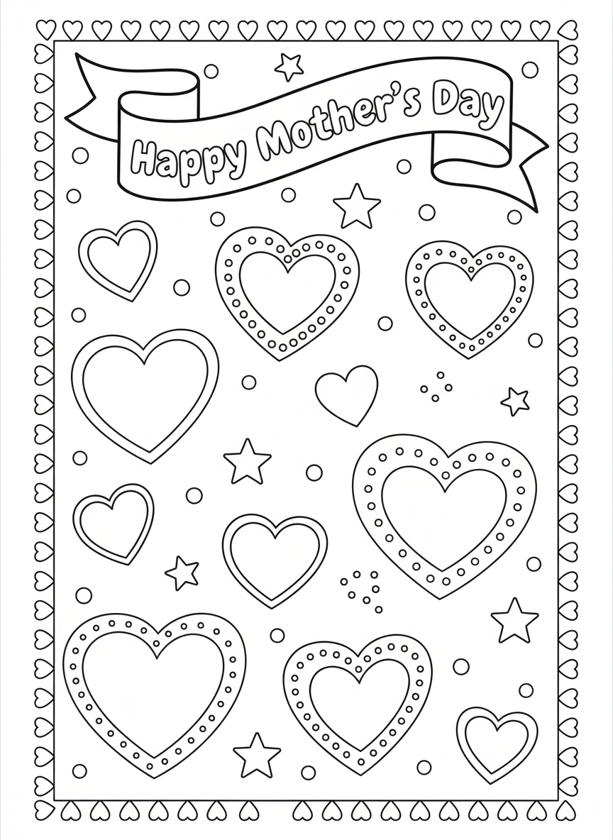 Mother's Day Colour In Card Pack 3